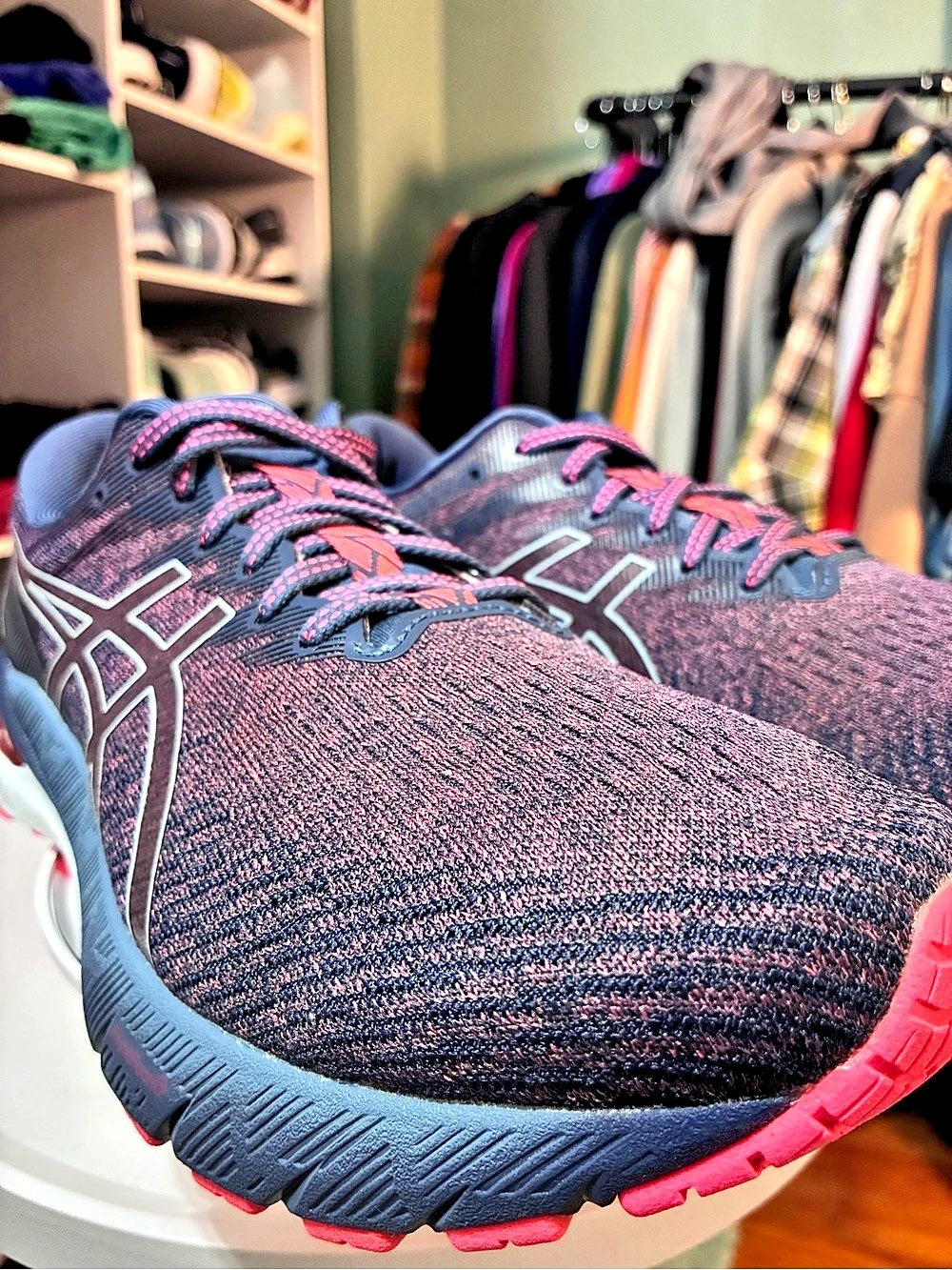 ASICS GT-3000 10 GT Running Shoes Blue & Pink US 11
